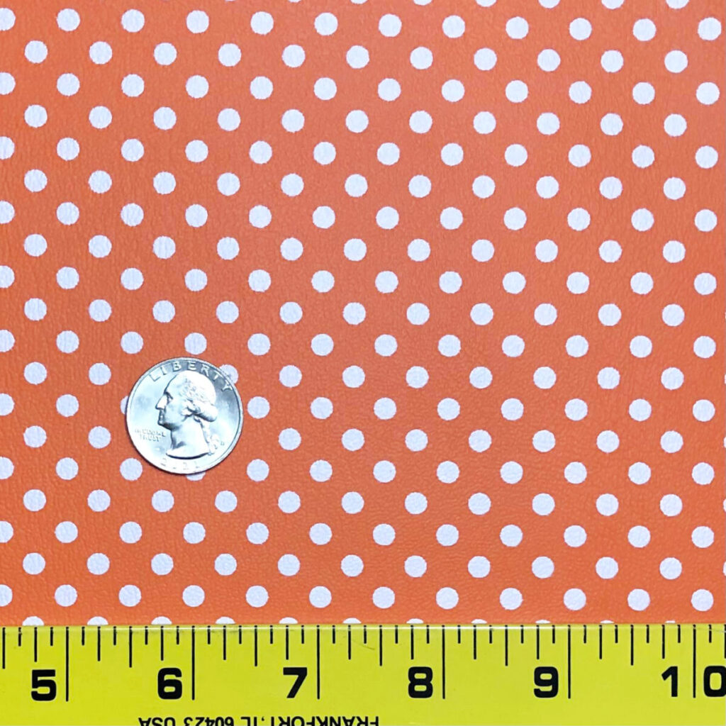 White Dots on Orange – Fairytale Prints