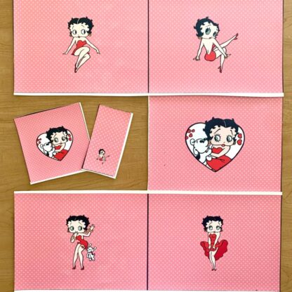 Betty Boop Panels 9x7 Set of 5 + Extras
