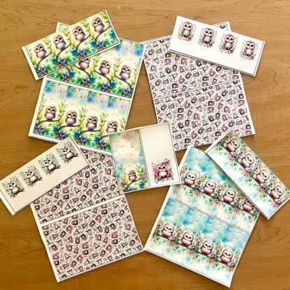 Pretty Owls Lip Balm Holders Panels for 5x7 Hoop